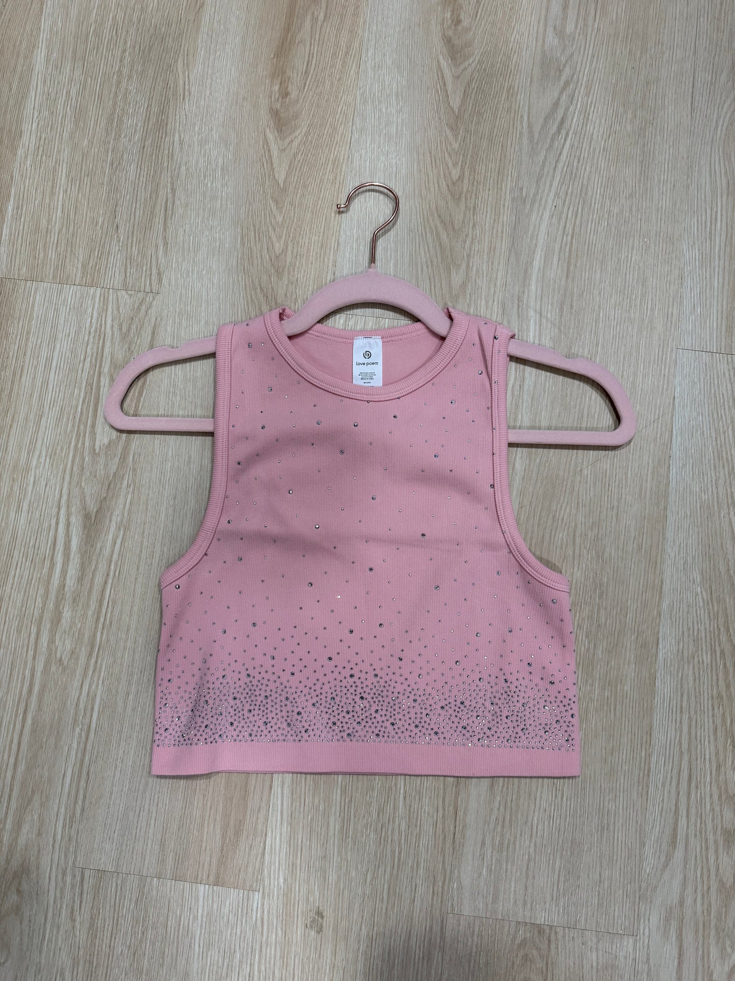Pink Sparkle Crop Top